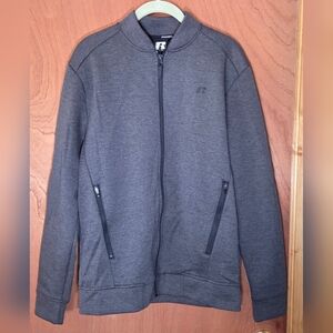 Russell Athletic Charcoal Full-Zip Jacket Sz Small